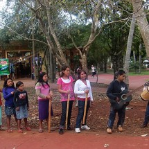 Musicians in the Iguazu National park